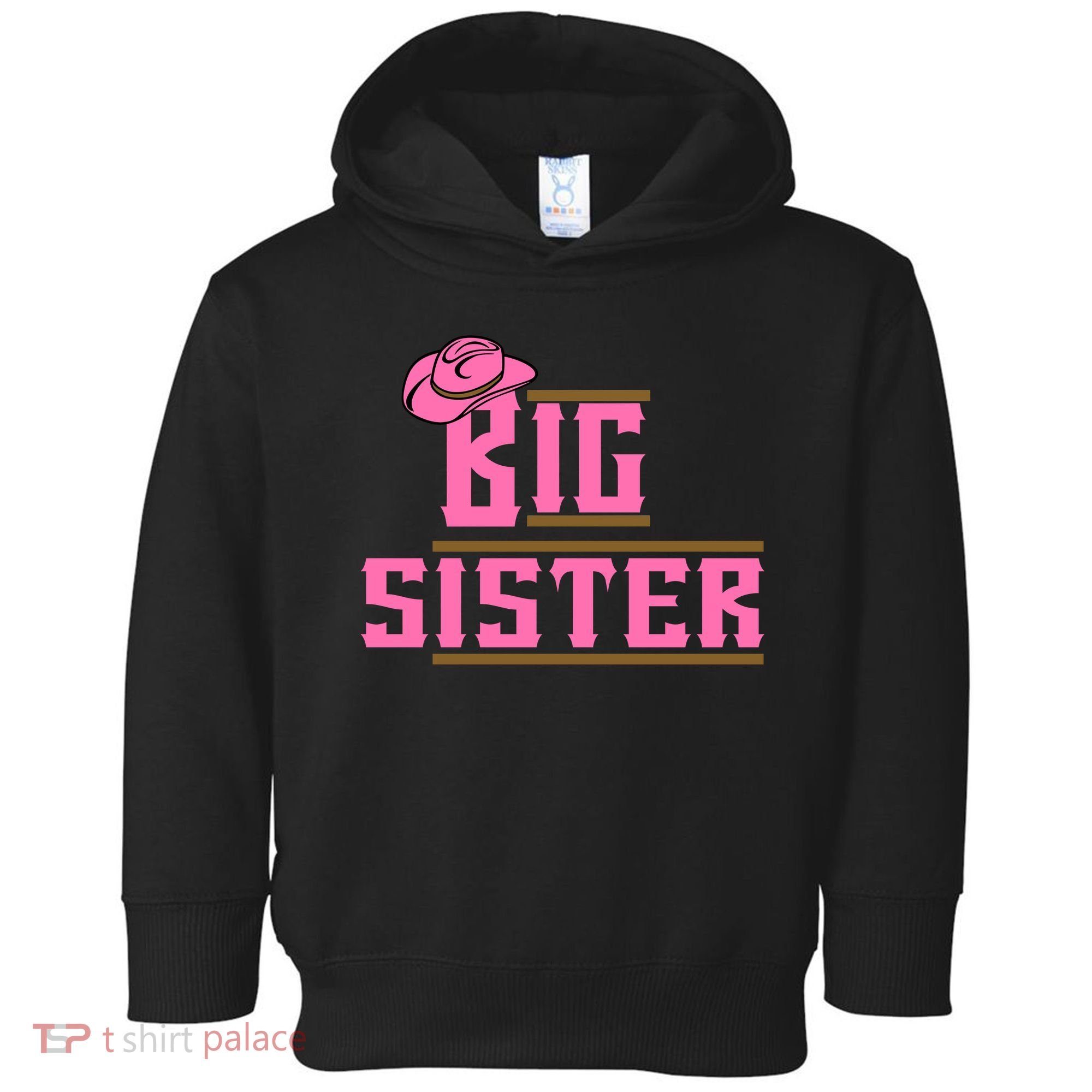 Cowgirl Big Sister Toddler Hoodie