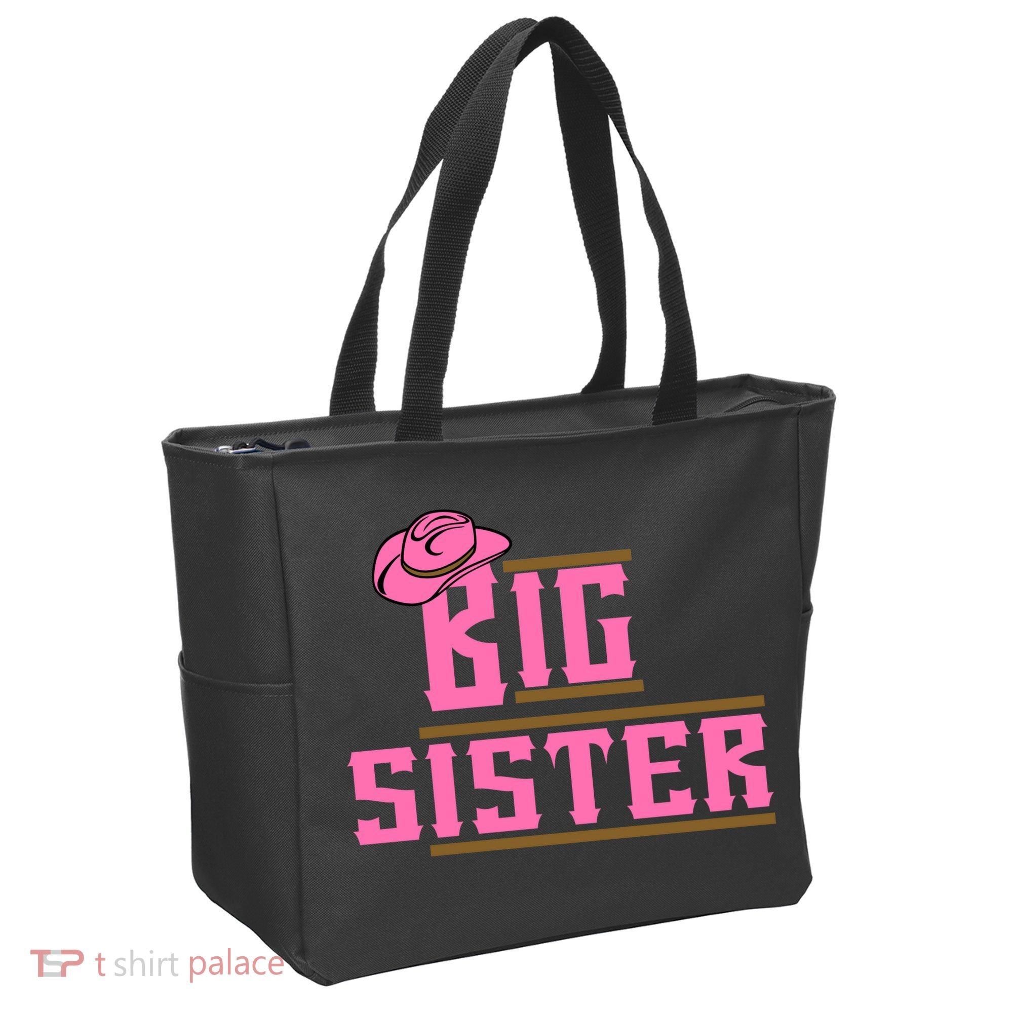Cowgirl Big Sister Tote Bag