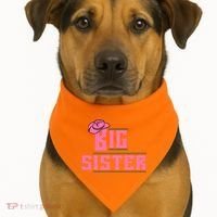 Cowgirl Big Sister USA-Made Doggie Bandana thumb 1