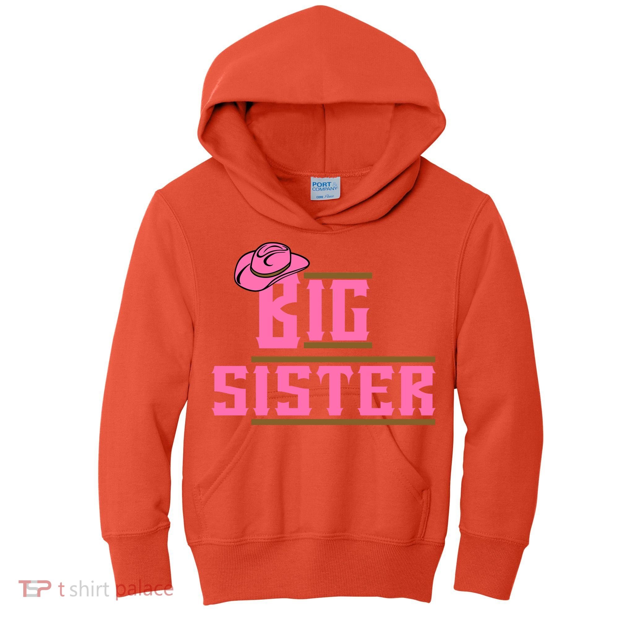 Cowgirl Big Sister Kids Hoodie