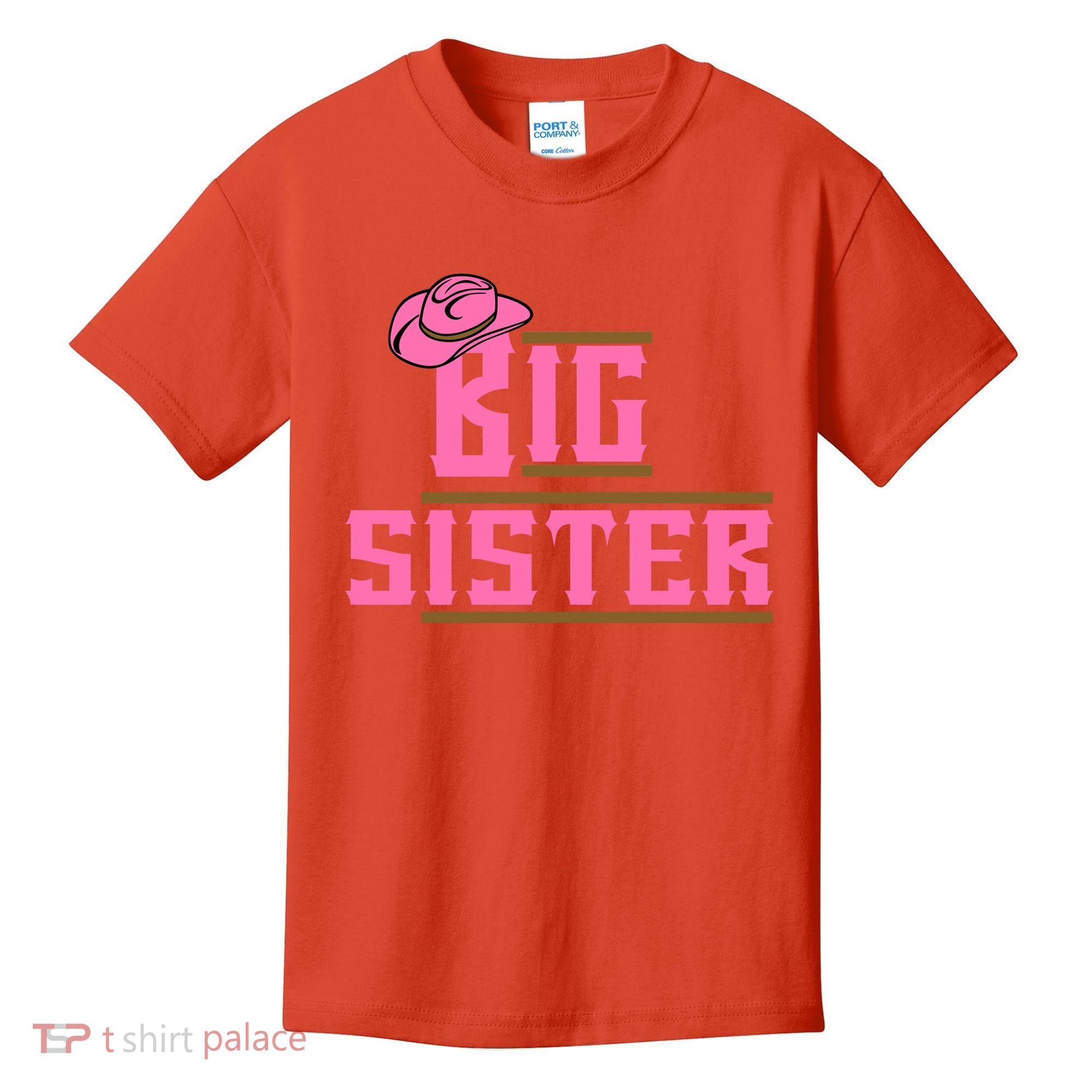 Cowgirl Big Sister Kids T-Shirt