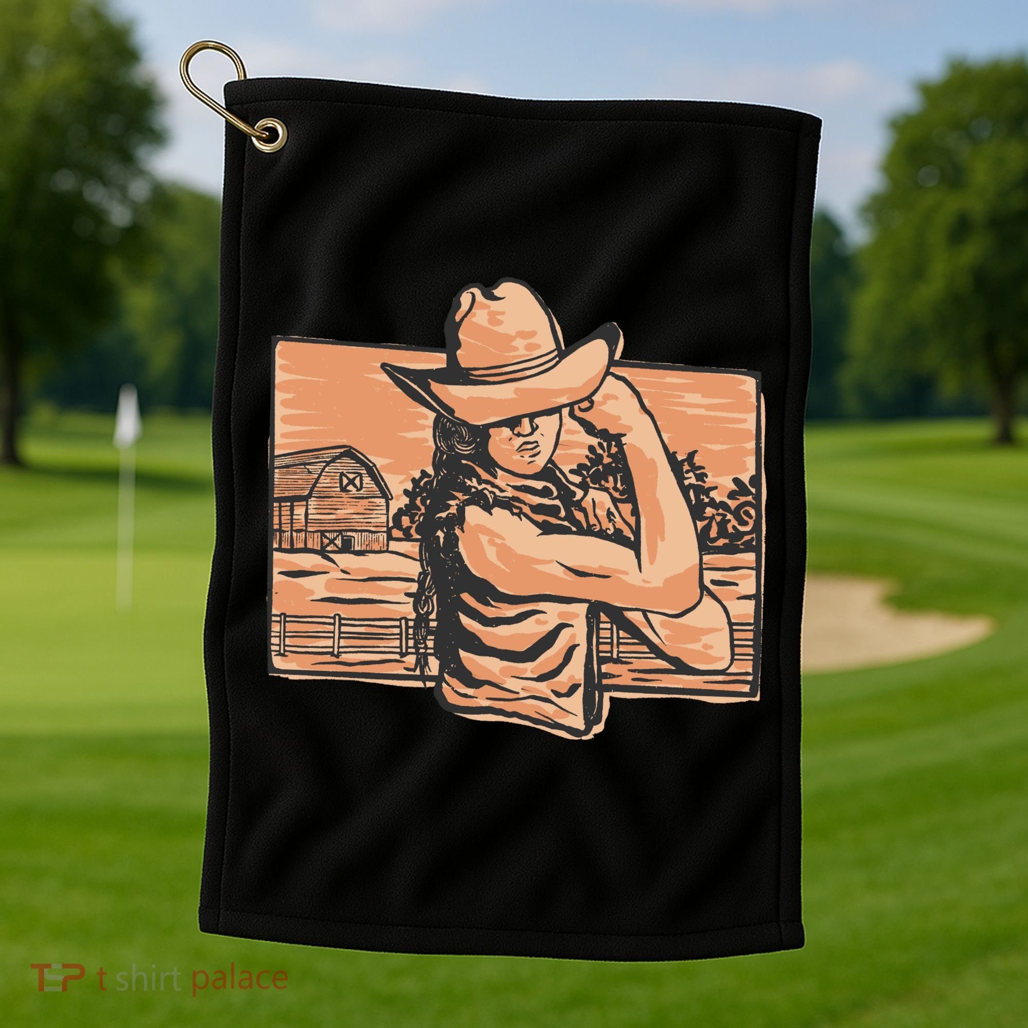 Cowgirl Flex Golf Towel