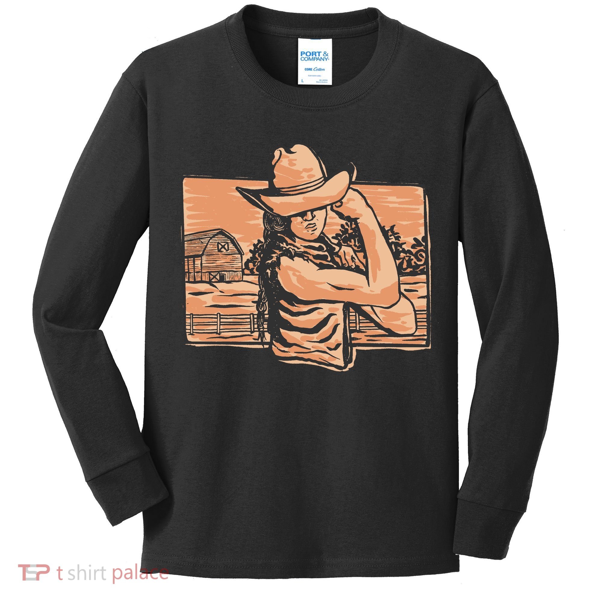 Cowgirl Flex Kids Long Sleeve Shirt