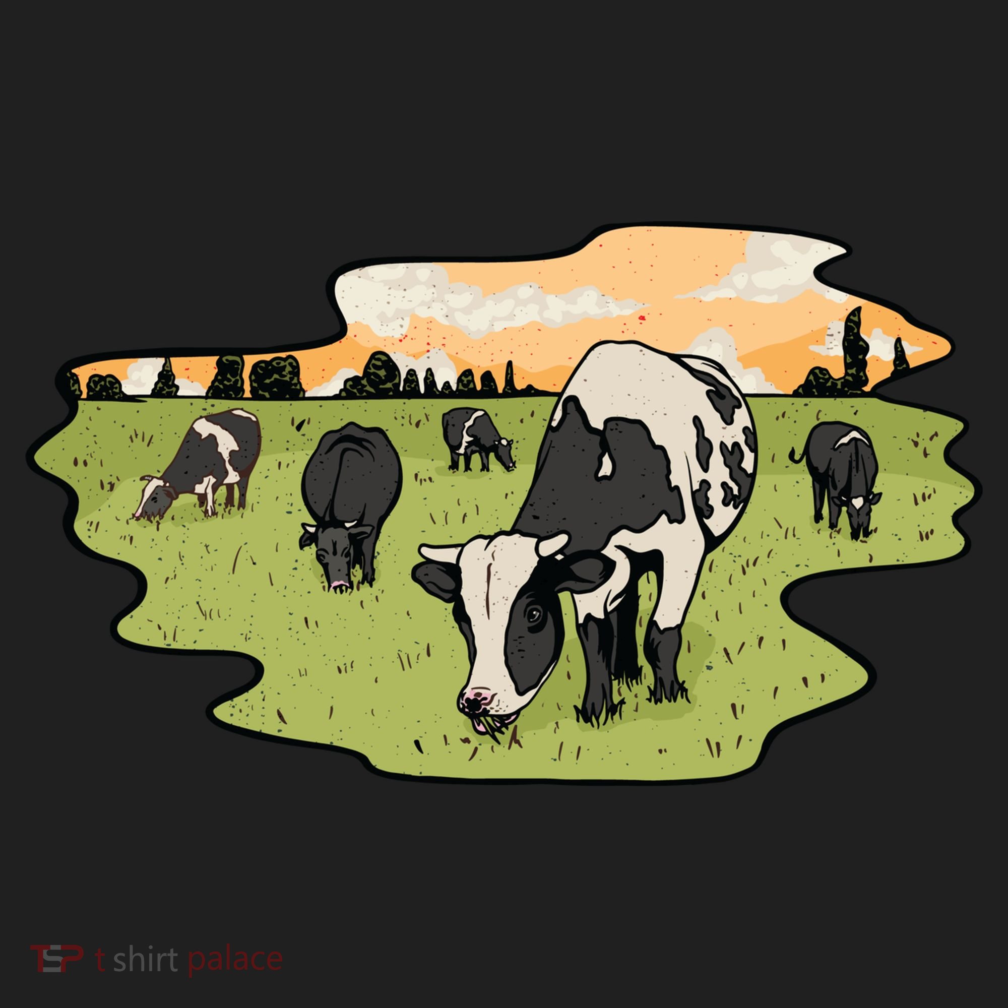 Cows In Field Hat
