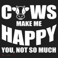 Cows Make Me Happy You Not So Much Hat thumb 2