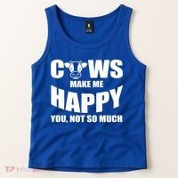 Cows Make Me Happy You Not So Much Tank Top thumb 2
