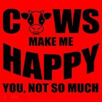 Cows Make Me Happy You Not So Much Santa Hat thumb 1