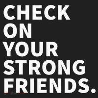 Check On Your Strong Friends Mental Health Beanie thumb 2