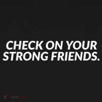Check On Your Strong Friends Mental Health Women's Hoodie thumb 2