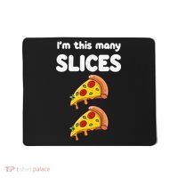 Cute Pizza 2nd Birthday I'm This Many Slices 2 Year Old Mousepad thumb 0