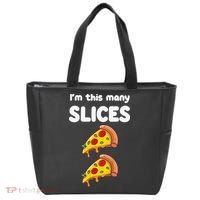 Cute Pizza 2nd Birthday I'm This Many Slices 2 Year Old Tote Bag thumb 0