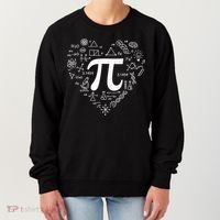 Cute Pi 3.14 Math Science Lover Heart Women's Sweatshirt thumb 0