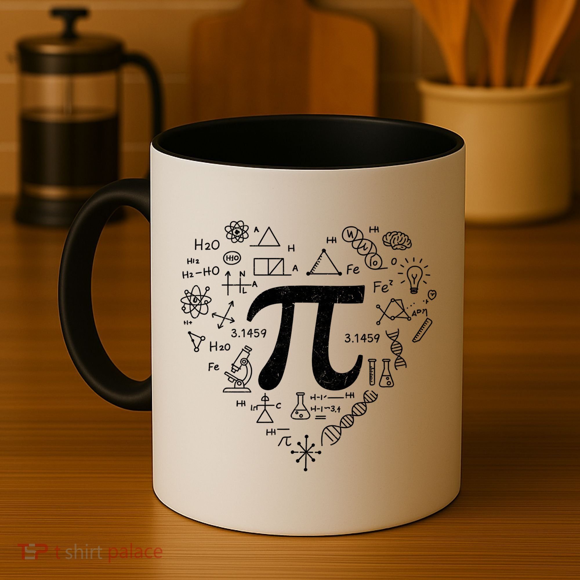 Cute Pi 3.14 Math Science Lover Heart Coffee Mug