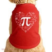 Cute Pi 3.14 Math Science Lover Heart Doggie Tank thumb 0