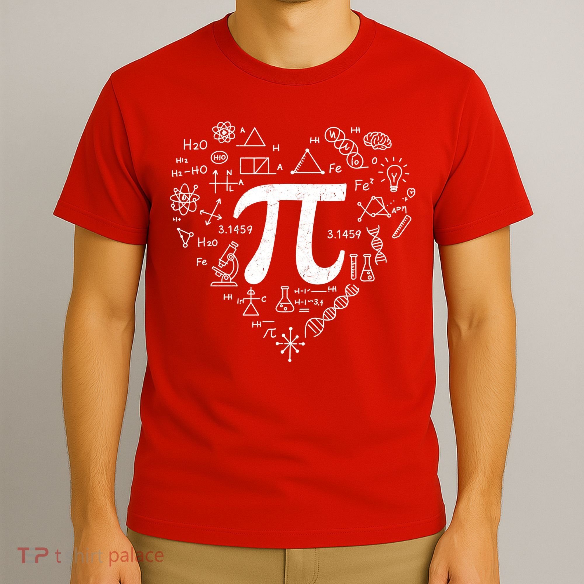 Cute Pi 3.14 Math Science Lover Heart T-Shirt