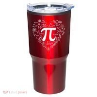 Cute Pi 3.14 Math Science Lover Heart Tumbler thumb 0