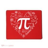 Cute Pi 3.14 Math Science Lover Heart Mousepad thumb 0