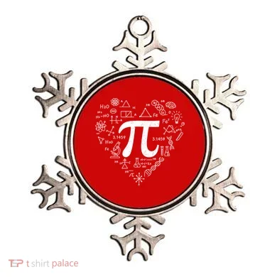 Cute Pi 3.14 Math Science Lover Heart Ornament