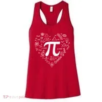 Cute Pi 3.14 Math Science Lover Heart Women's Tank Top thumb 0