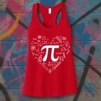 Cute Pi 3.14 Math Science Lover Heart Women's Tank Top thumb 3