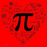 Cute Pi 3.14 Math Science Lover Heart Santa Hat thumb 1