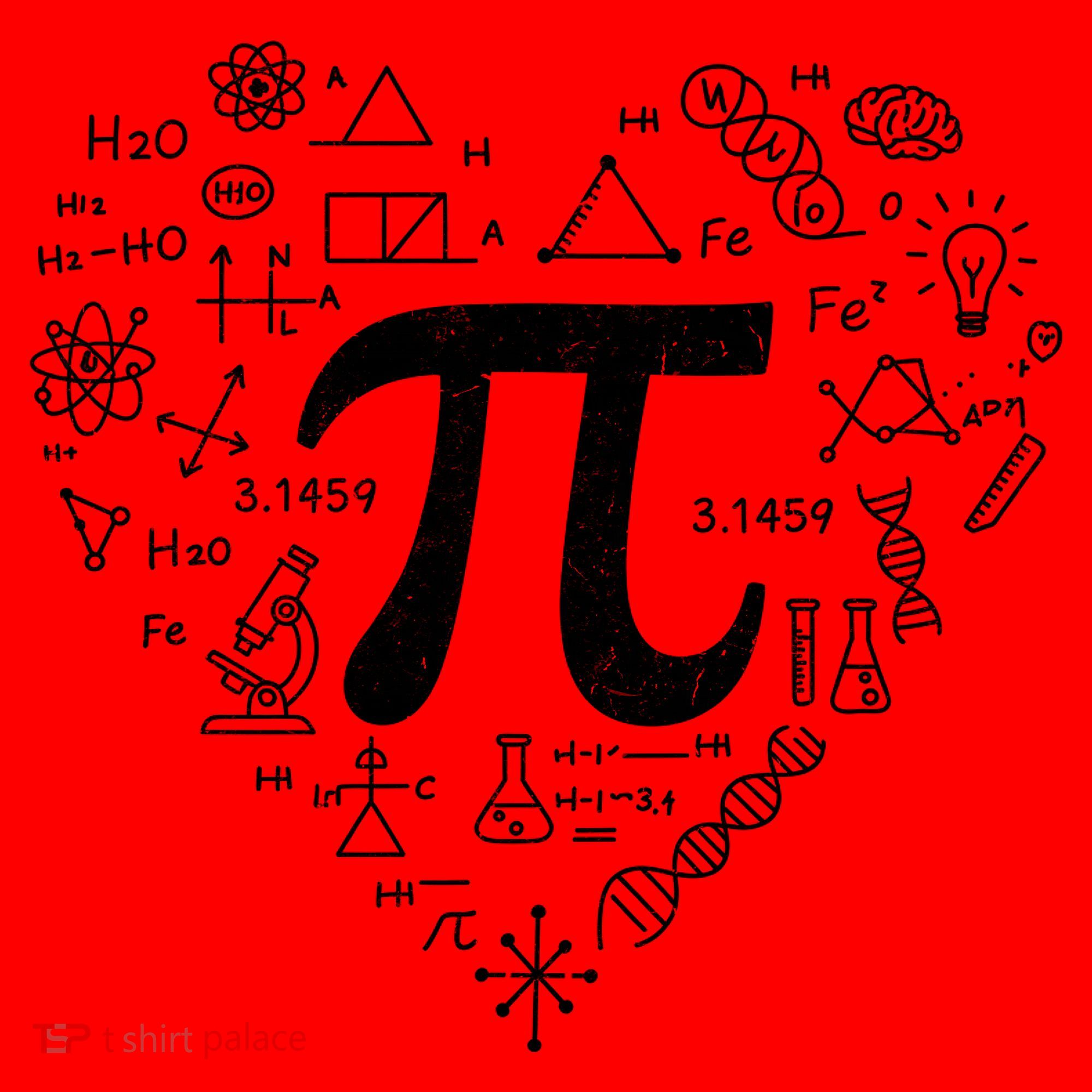 Cute Pi 3.14 Math Science Lover Heart Santa Hat