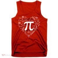 Cute Pi 3.14 Math Science Lover Heart Tank Top thumb 0