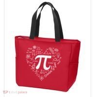 Cute Pi 3.14 Math Science Lover Heart Tote Bag thumb 3