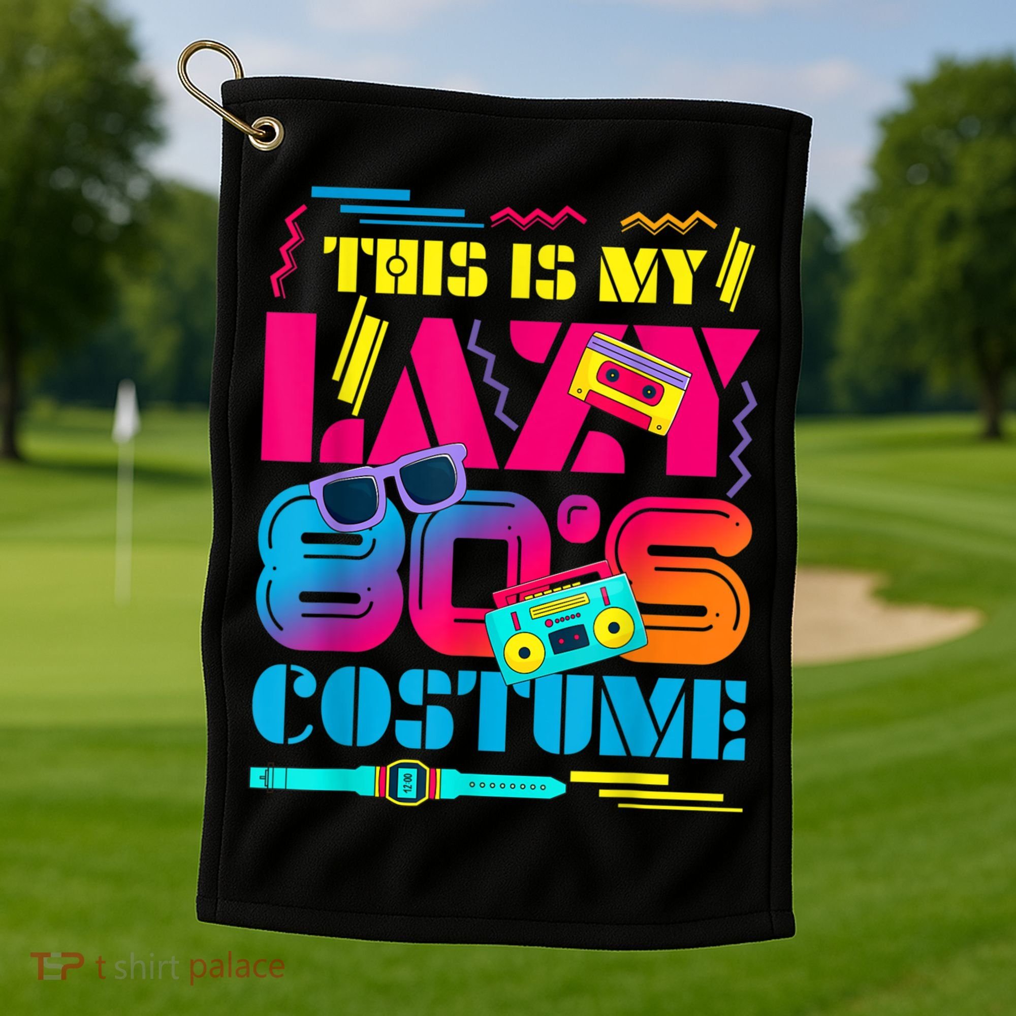 Costume Party 80s Golf Towel