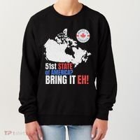 Canadian Patriotic Anti Trump Canada Map Women's Sweatshirt thumb 0