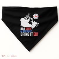Canadian Patriotic Anti Trump Canada Map USA-Made Doggie Bandana thumb 0