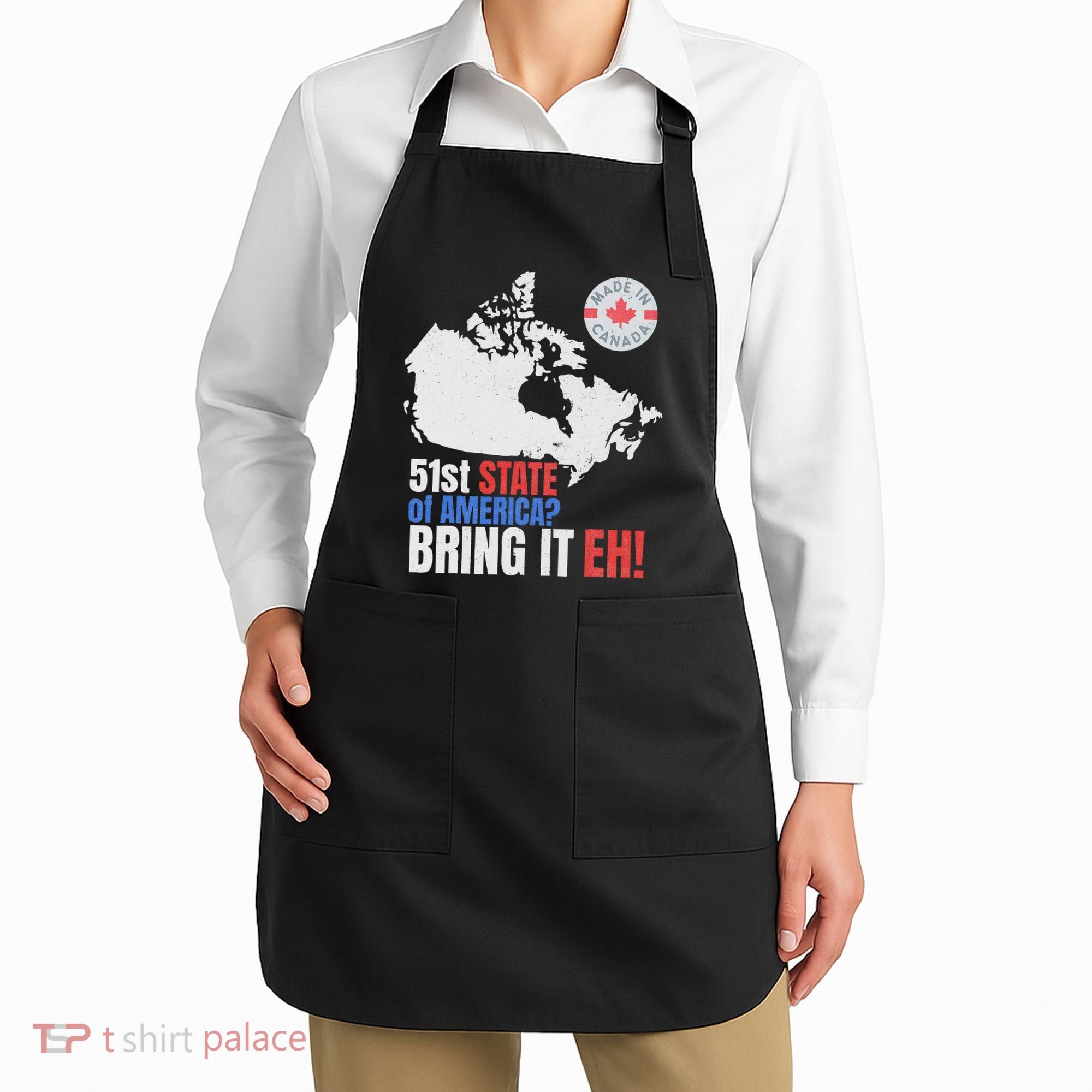 Canadian Patriotic Anti Trump Canada Map Apron