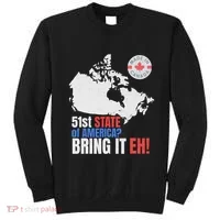 Canadian Patriotic Anti Trump Canada Map Sweatshirt thumb 0