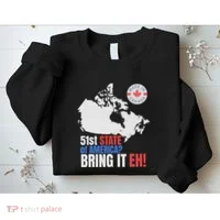 Canadian Patriotic Anti Trump Canada Map Sweatshirt thumb 2