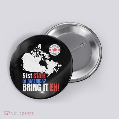 Canadian Patriotic Anti Trump Canada Map Button
