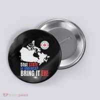 Canadian Patriotic Anti Trump Canada Map Button thumb 0
