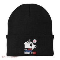 Canadian Patriotic Anti Trump Canada Map Beanie thumb 0