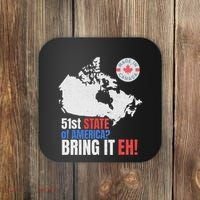 Canadian Patriotic Anti Trump Canada Map Coaster thumb 0