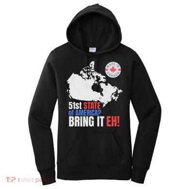 Canadian Patriotic Anti Trump Canada Map Women's Hoodie