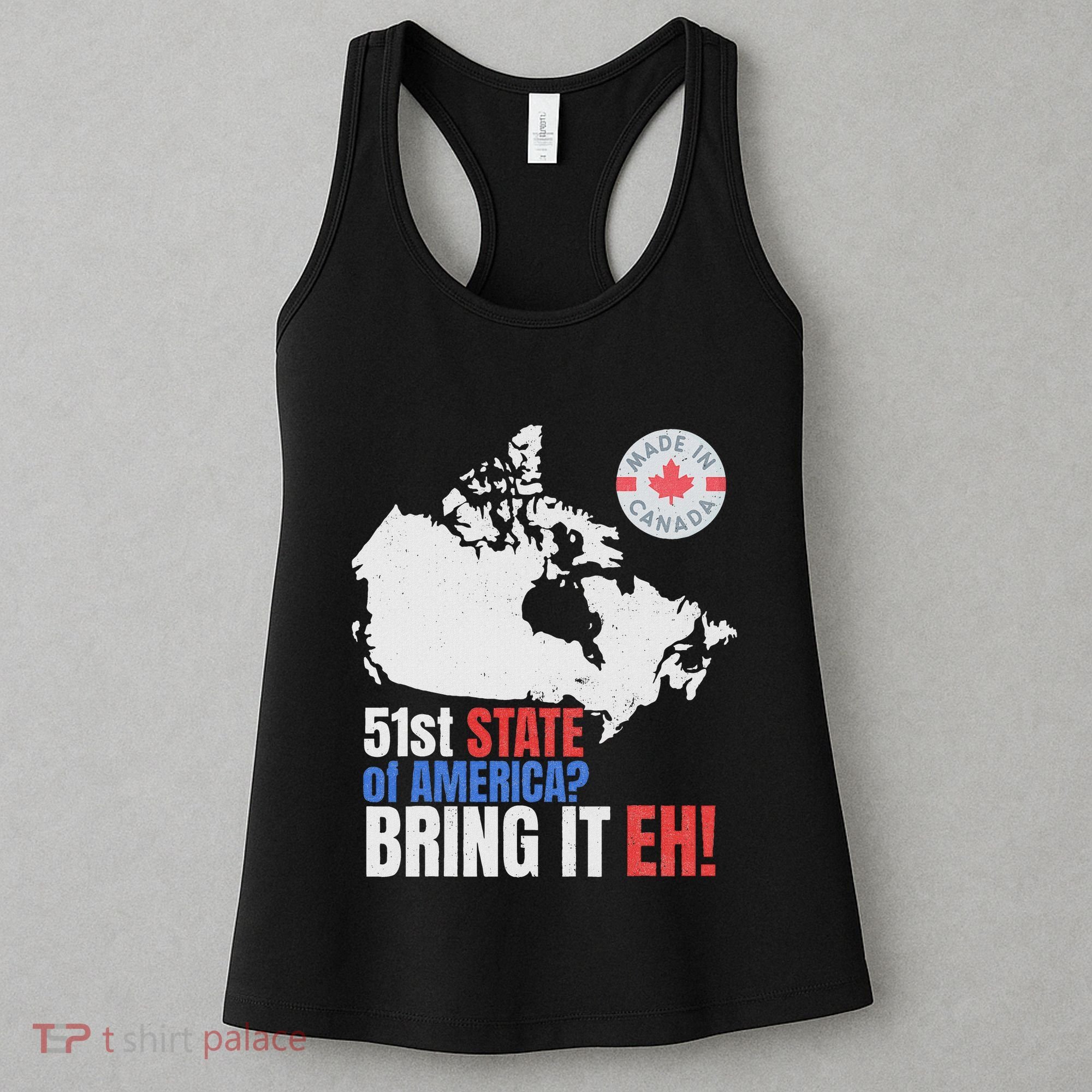 Canadian Patriotic Anti Trump Canada Map Women's Tank Top