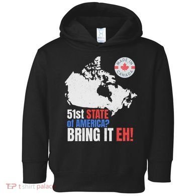 Canadian Patriotic Anti Trump Canada Map Toddler Hoodie