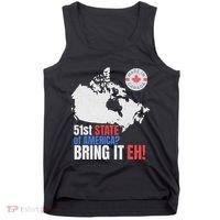 Canadian Patriotic Anti Trump Canada Map Tank Top thumb 0