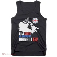 Canadian Patriotic Anti Trump Canada Map Tank Top thumb 0