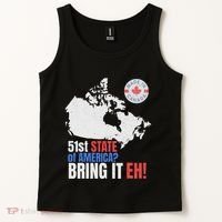 Canadian Patriotic Anti Trump Canada Map Tank Top thumb 2