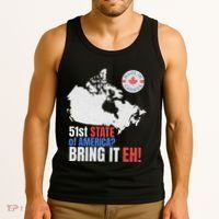 Canadian Patriotic Anti Trump Canada Map Tank Top thumb 3