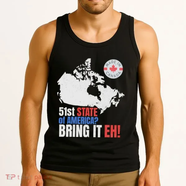 Canadian Patriotic Anti Trump Canada Map Tank Top