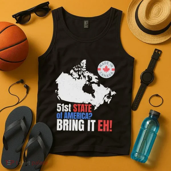 Canadian Patriotic Anti Trump Canada Map Tank Top