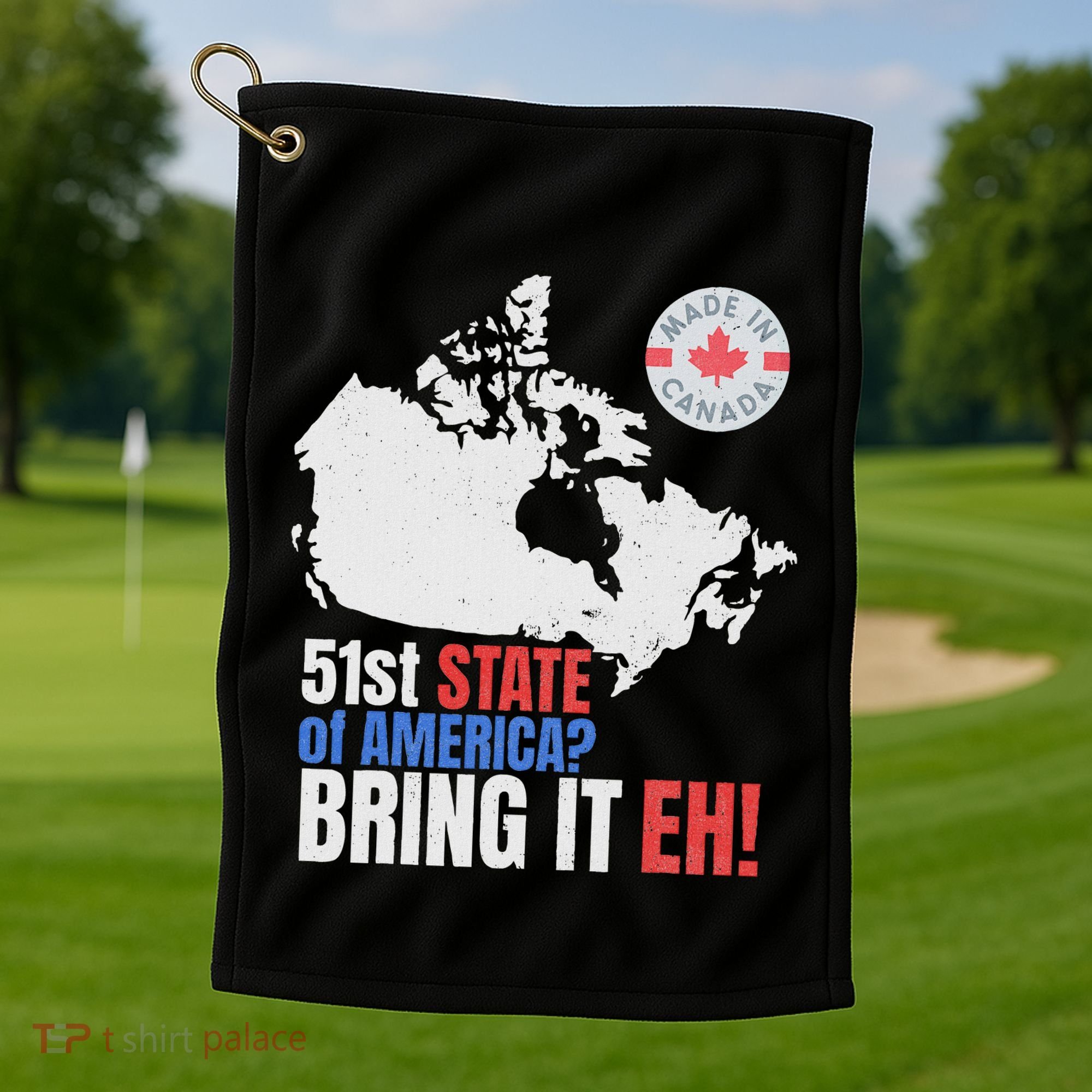 Canadian Patriotic Anti Trump Canada Map Golf Towel