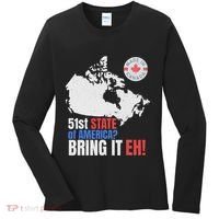 Canadian Patriotic Anti Trump Canada Map Women's Long Sleeve Shirt thumb 0