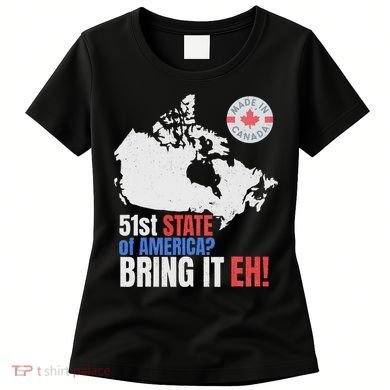 Canadian Patriotic Anti Trump Canada Map Women's T-Shirt